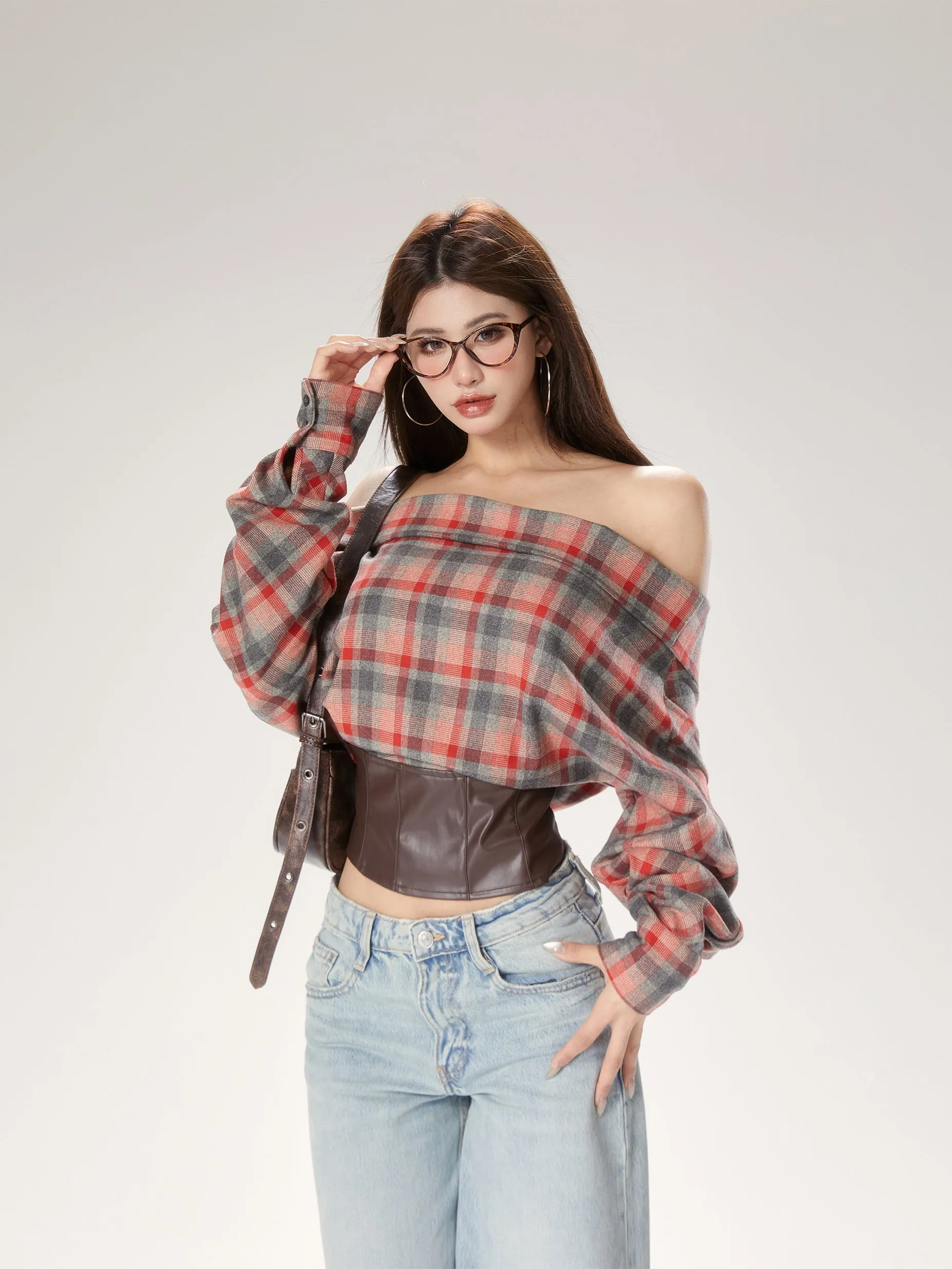 【24s Oct.】Trendy Plaid Long Sleeve Shirt