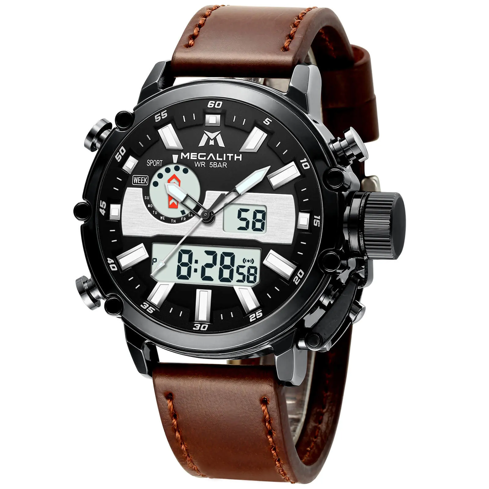 8229M | Quartz Men Watch | Leather Band