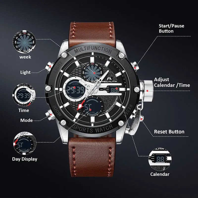 8236M | Quartz Men Watch | Leather Band