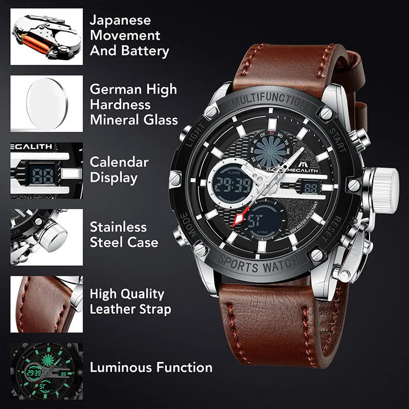 8236M | Quartz Men Watch | Leather Band