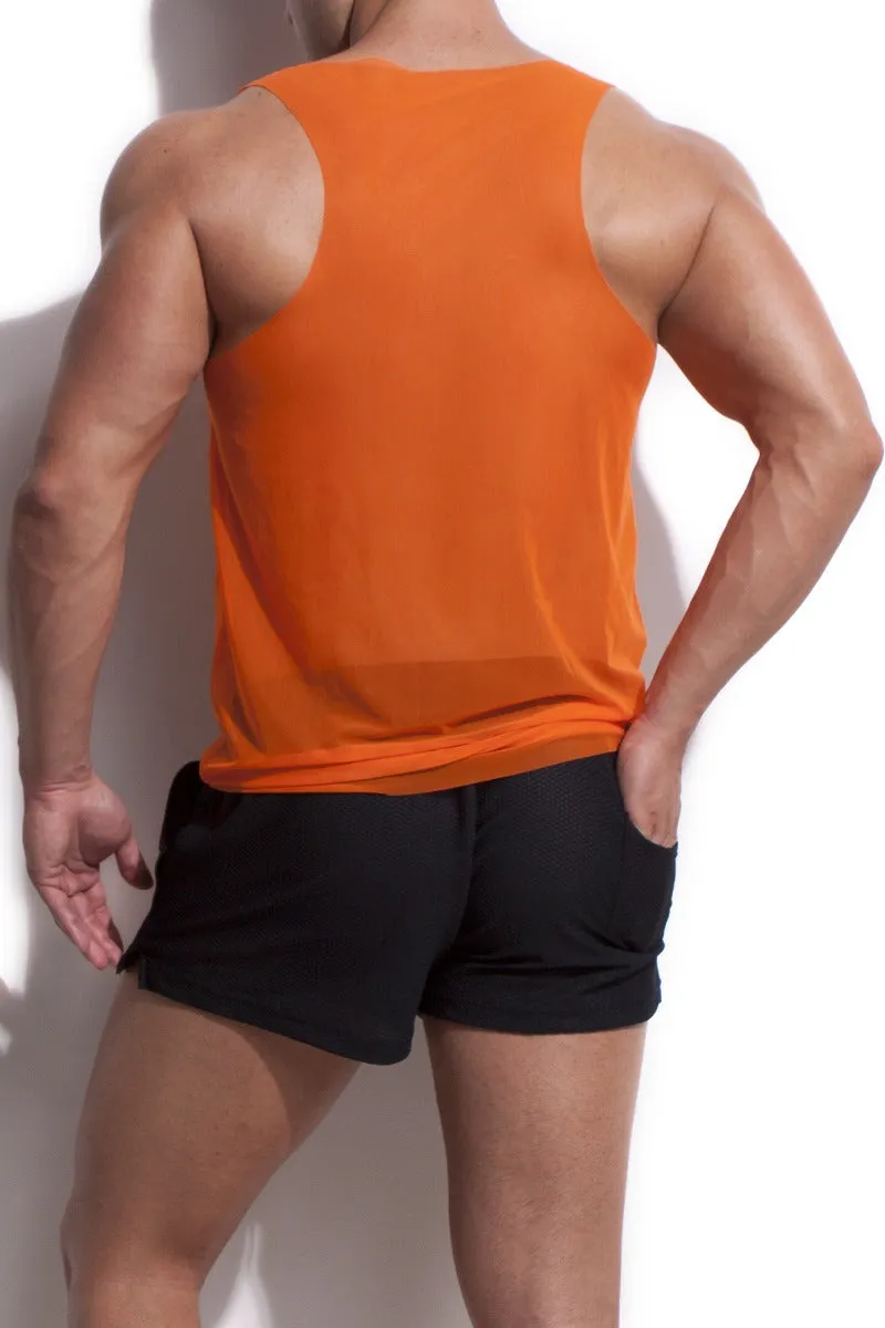 Alexander Cobb Mesh Tank Top Orange