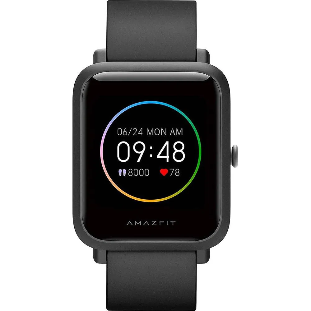 Amazfit Bip S Lite Smartwatch Fitness Watch (Charcoal Black) - Open Box