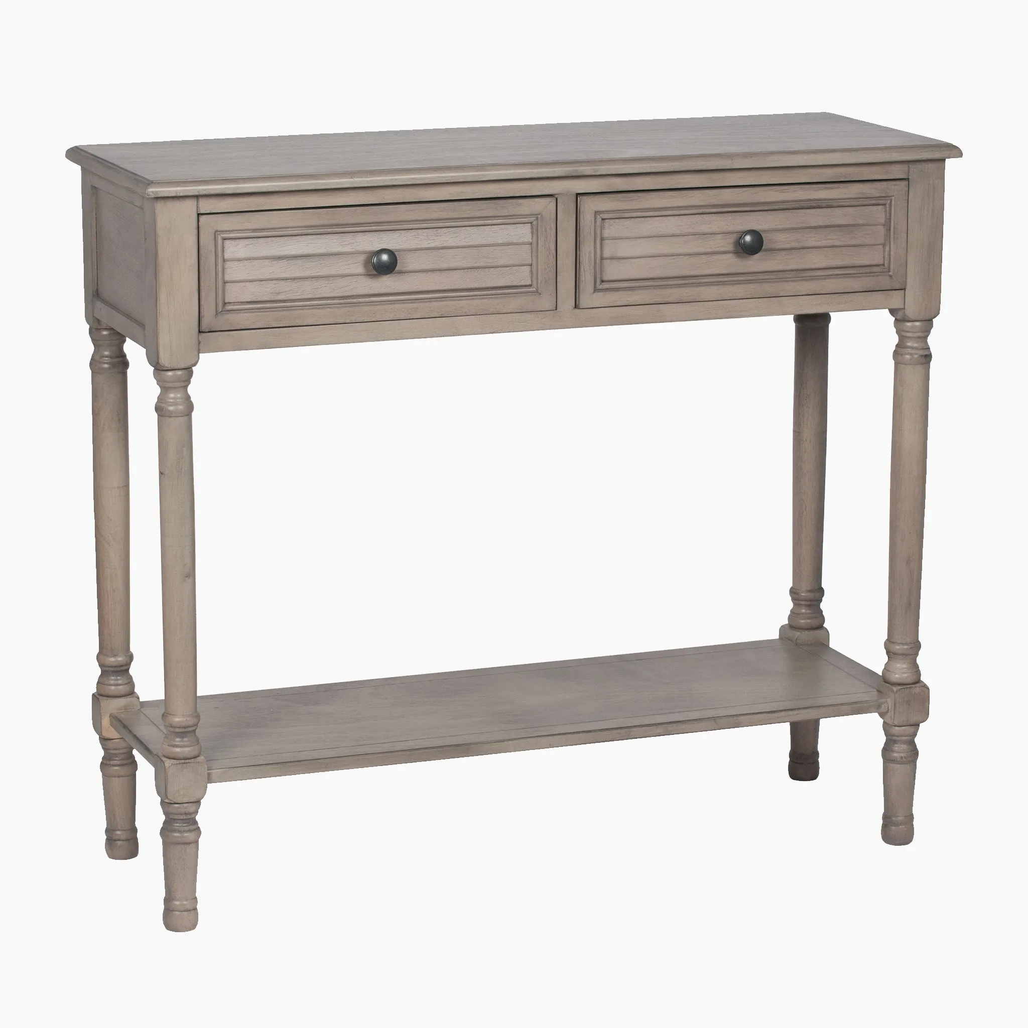 Ashwell Taupe Pine Wood Console Table