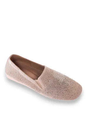 Basic Instinct Crystals Slip-on Flats