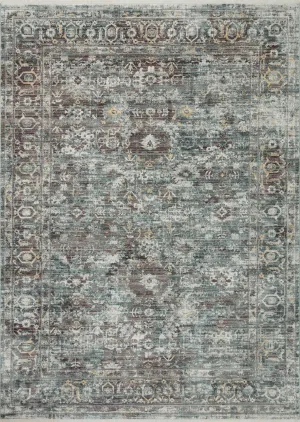 Bonney Rug in Slate & Teal