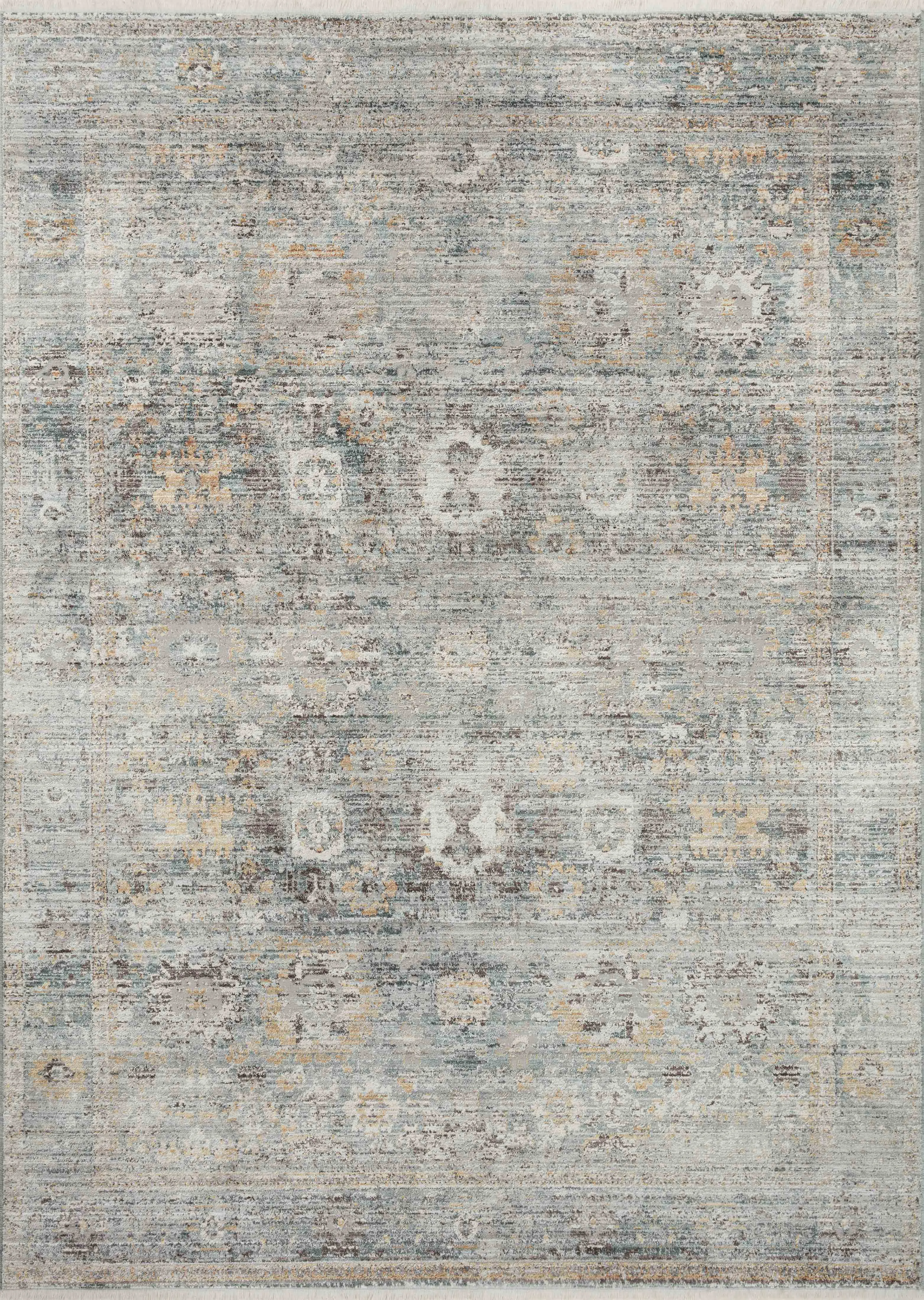 Bonney Rug in Teal & Gold