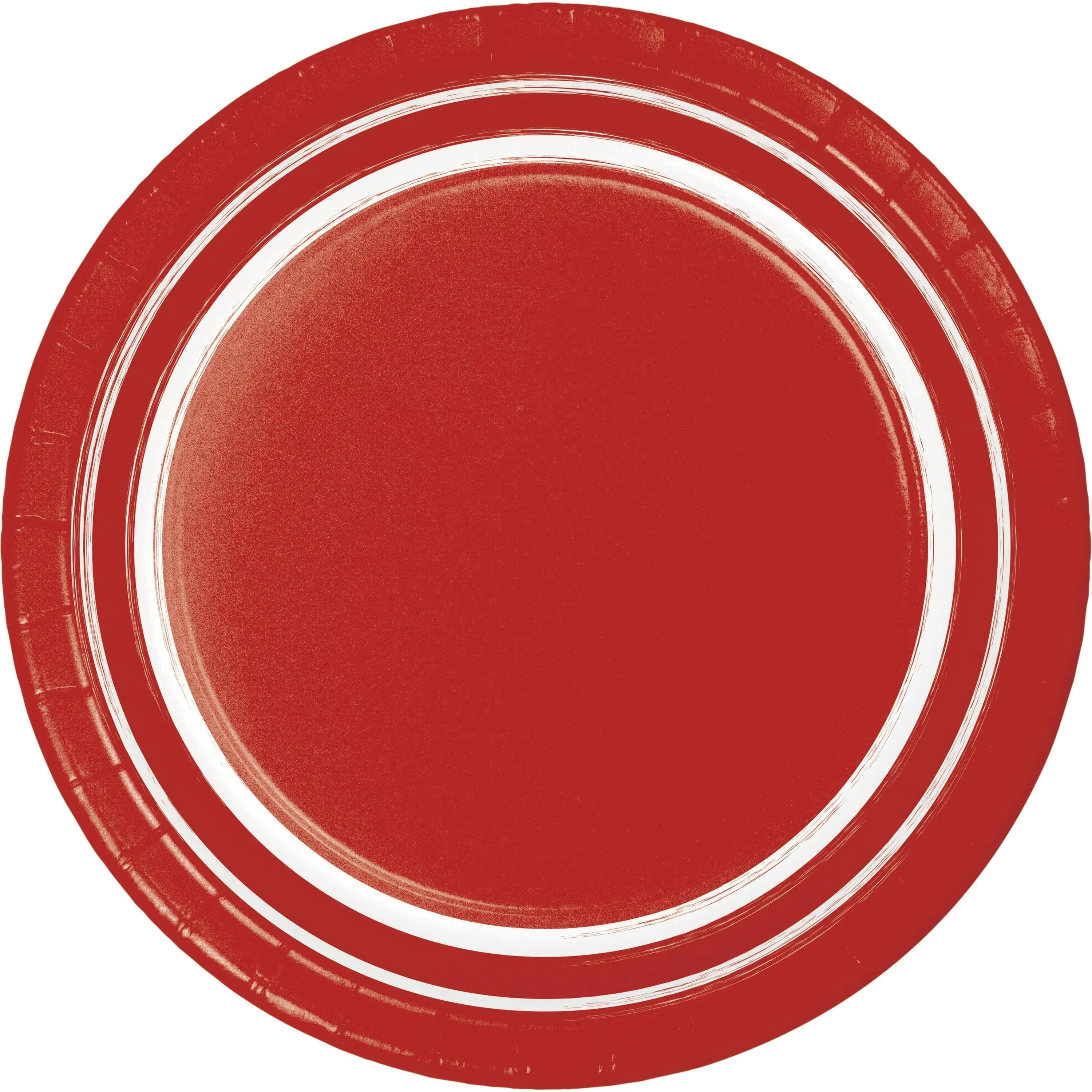 Bulk Classic Red 10ct Sturdy Style 8.75 Inch Paper Dinner Plate (120 per Case)