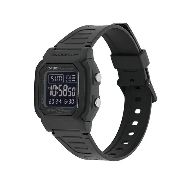 Casio Digital Watch W800H-1BV Black