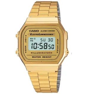 Casio General Vintage Gold Digital Watch – A168WG-9WDF