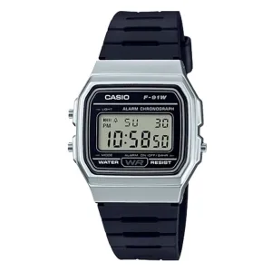 Casio Watch Classic Digital Black Steel F-91WM-7ADF