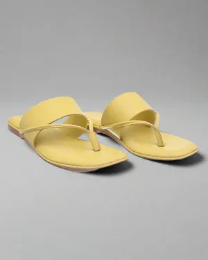 Citrus Splash Twist Bold Flats for Women