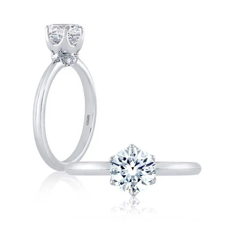 Classic Six Prong Solitaire Diamond Engagement Ring