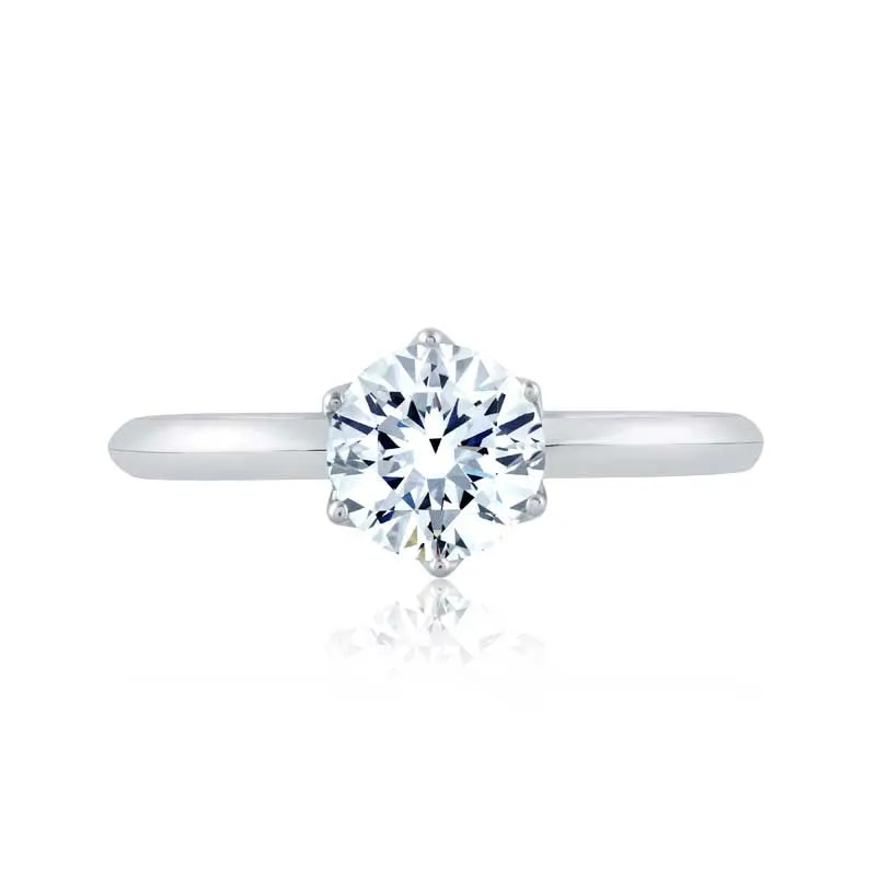 Classic Six Prong Solitaire Diamond Engagement Ring