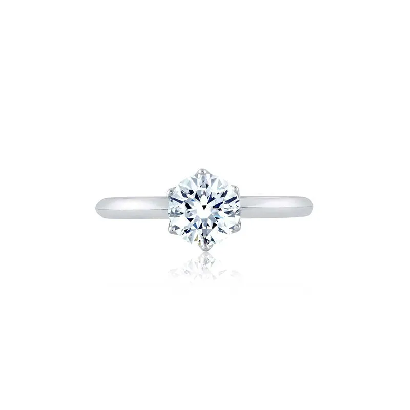 Classic Six Prong Solitaire Diamond Engagement Ring