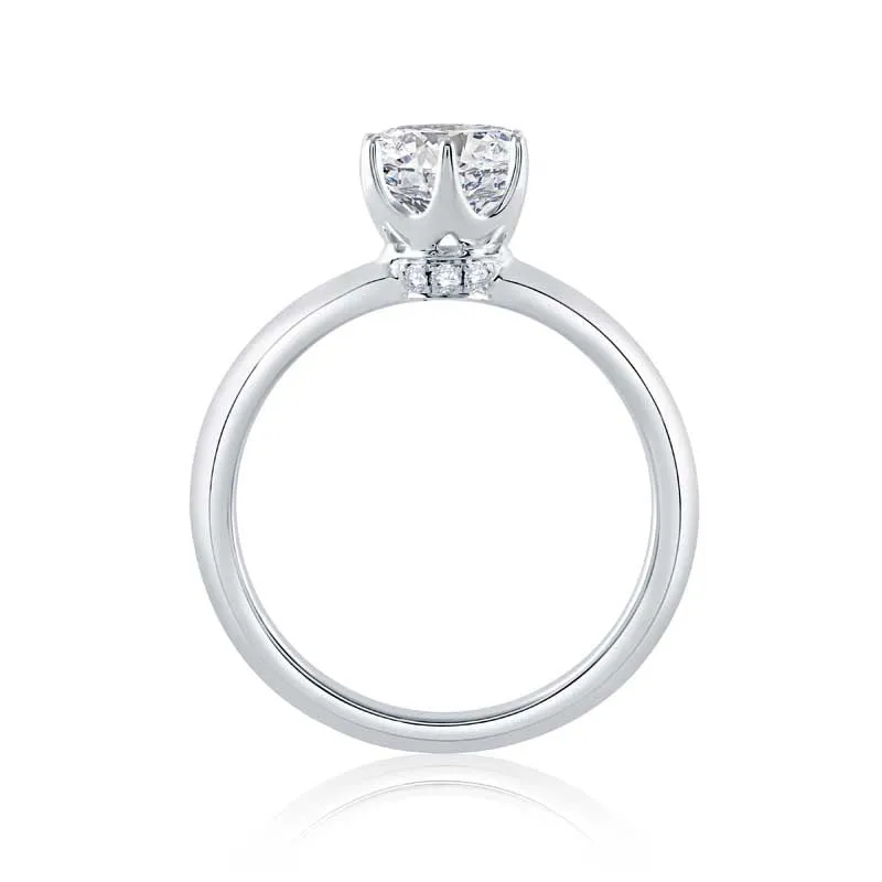 Classic Six Prong Solitaire Diamond Engagement Ring