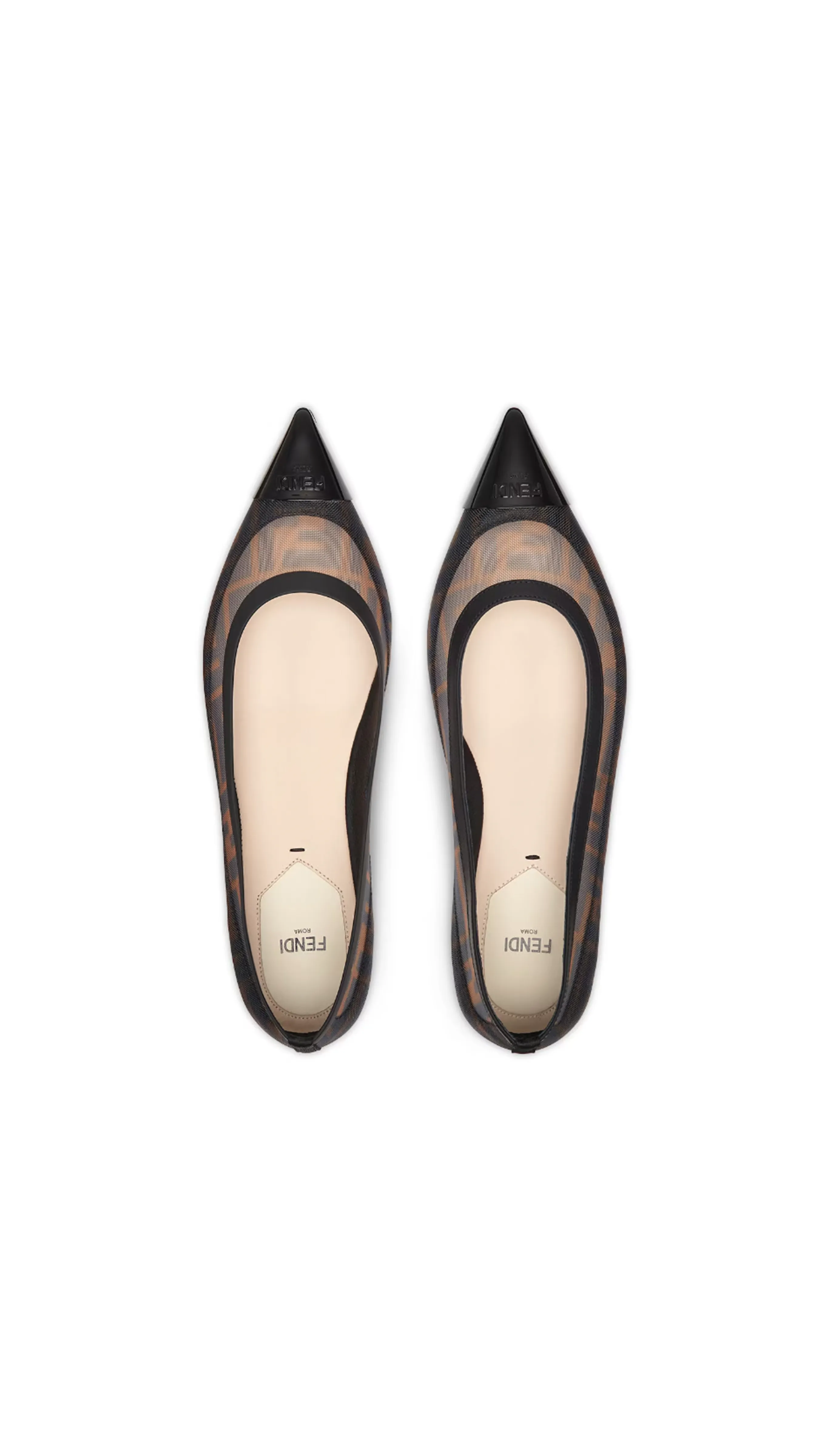 Colibrì Mesh Flats - Brown/Black