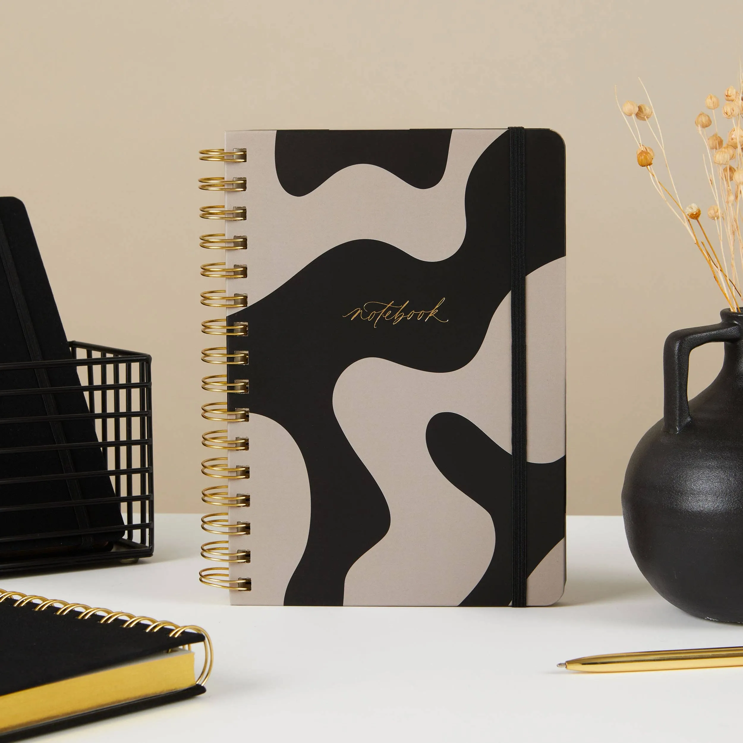 Curve Minimalist Spiral Luxury Notebook