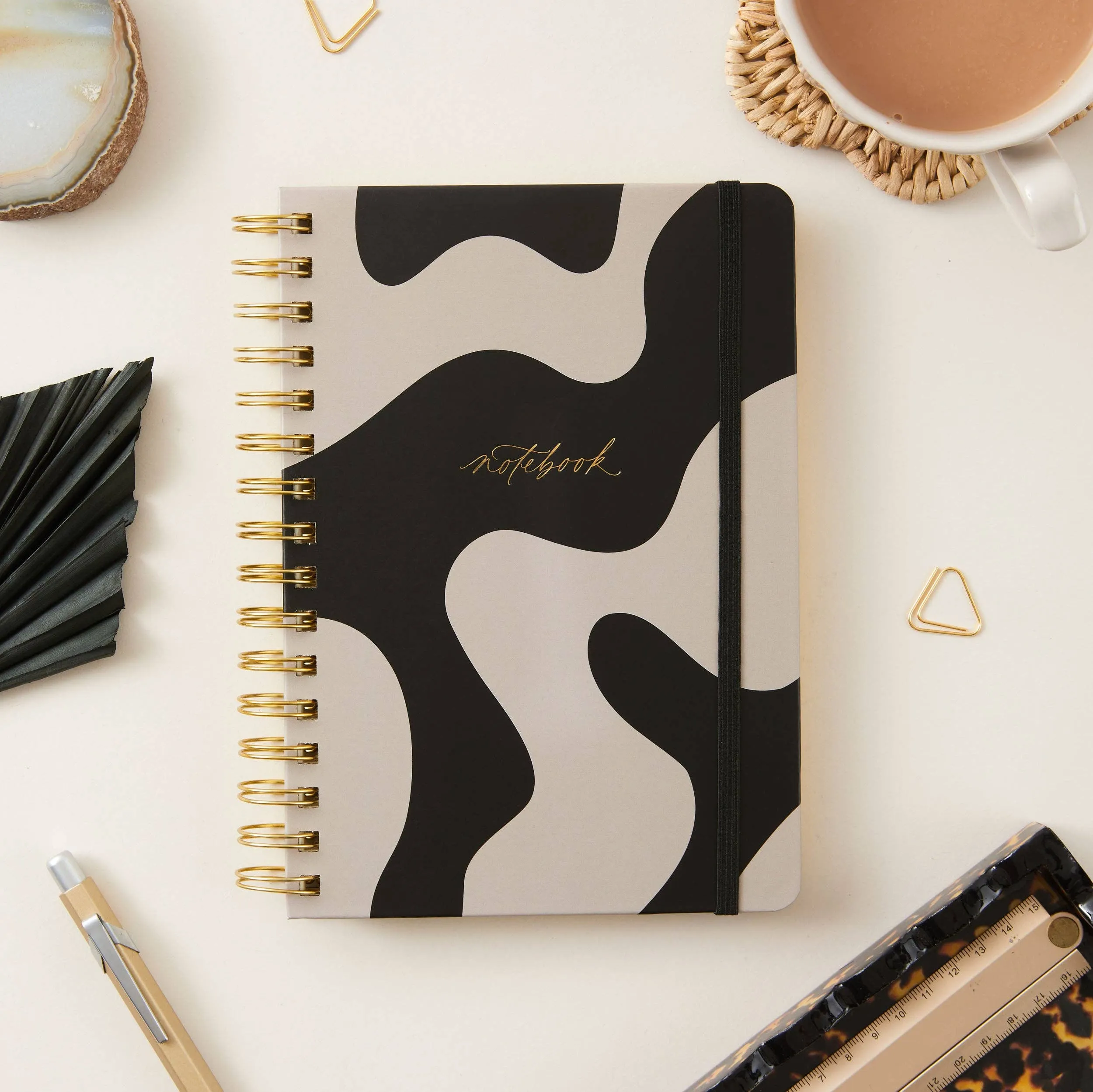 Curve Minimalist Spiral Luxury Notebook