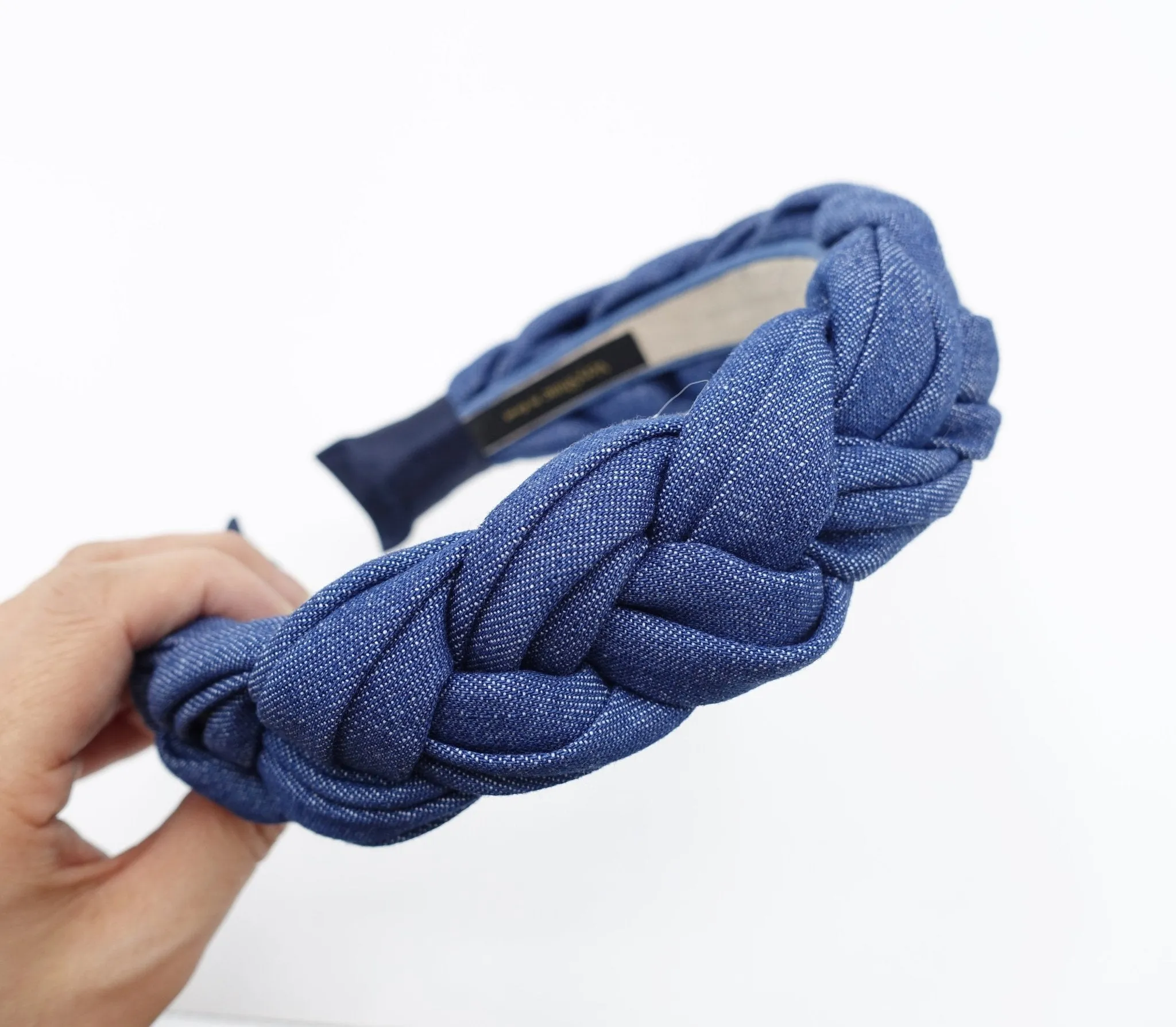 denim braided headband stylish casual hairband