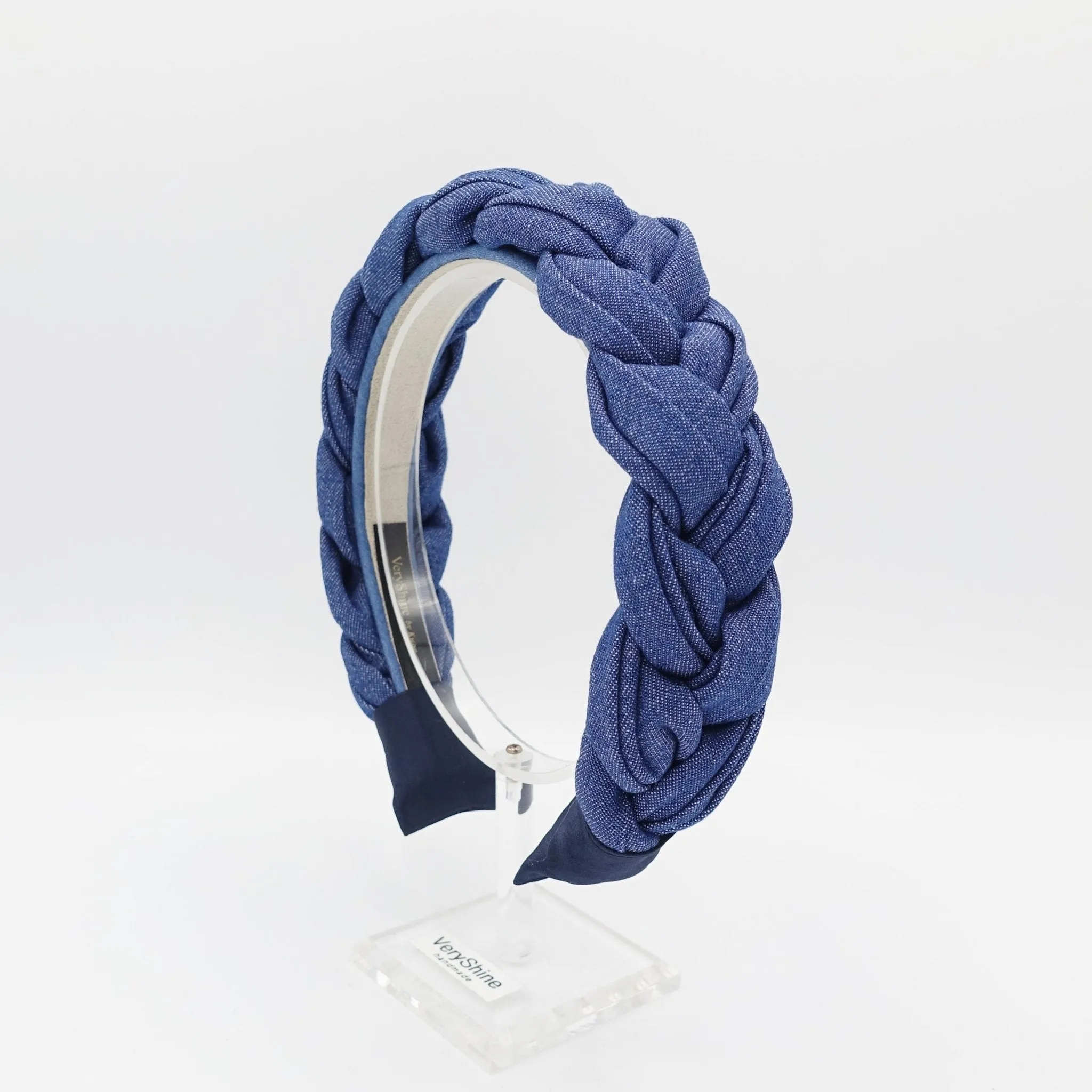 denim braided headband stylish casual hairband