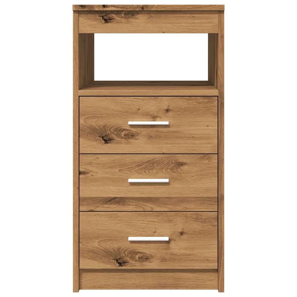 Drawer Cabinet Artisan Oak 40x50x76 cm Engineered Wood