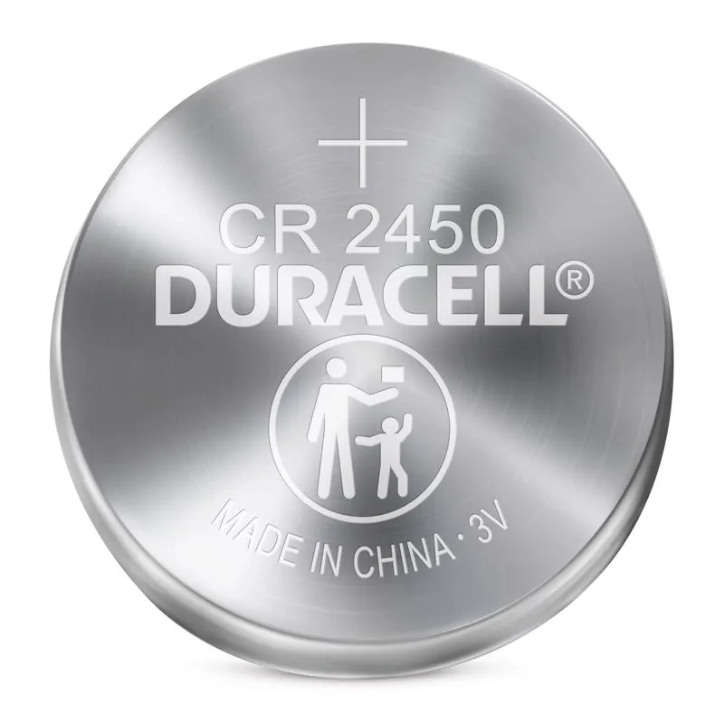 Duracell Lithium Coin 2450 3 V 600 mAh Medical Battery 1 pk