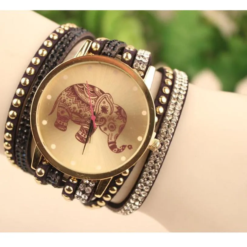 Elephant Boho Bracelet Women Watches