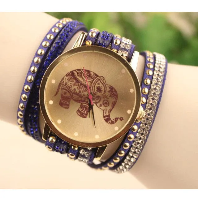 Elephant Boho Bracelet Women Watches