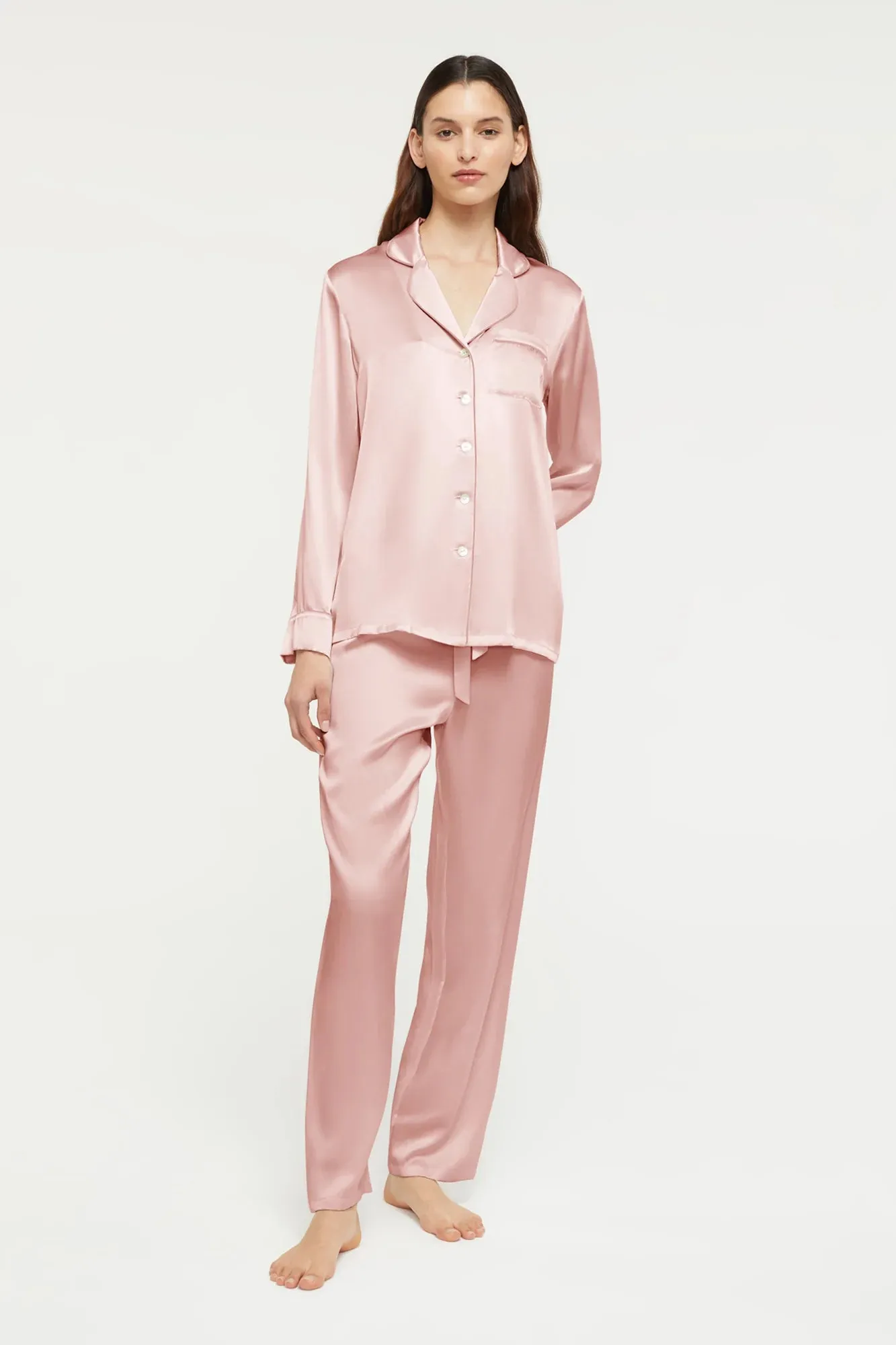 Fine Finishes Silk Pyjama Bridal Rose