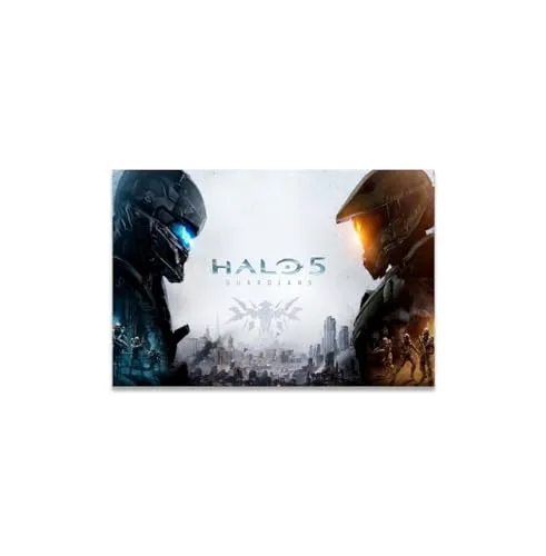 GADGETS WRAP Canvas Gallery Wrap Framed for Home Office Studio Living Room Decoration (11x9inch) - Halo 5 Guardians