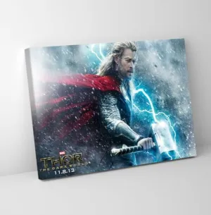 GADGETS WRAP Canvas Gallery Wrap Framed for Home Office Studio Living Room Decoration (11x9inch) - Thor 2