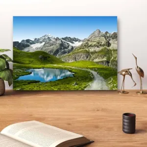 GADGETS WRAP Canvas Gallery Wrap Framed for Home Office Studio Living Room Decoration (14x11inch) - Nature Scenery View