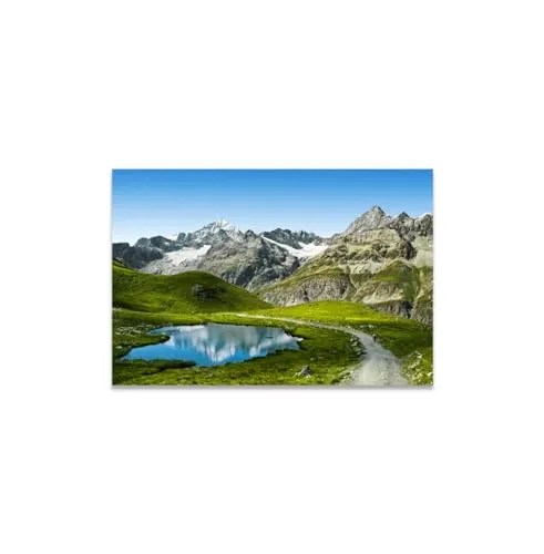 GADGETS WRAP Canvas Gallery Wrap Framed for Home Office Studio Living Room Decoration (14x11inch) - Nature Scenery View