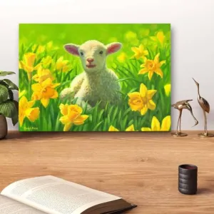 GADGETS WRAP Canvas Gallery Wrap Framed for Home Office Studio Living Room Decoration (14x11inch) - New Life In Spring