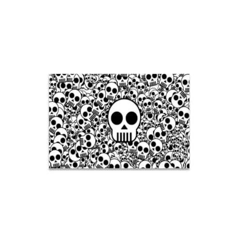 GADGETS WRAP Canvas Gallery Wrap Framed for Home Office Studio Living Room Decoration (14x11inch) - Skull Artwork