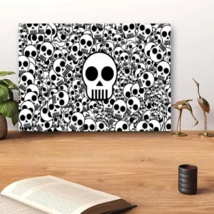 GADGETS WRAP Canvas Gallery Wrap Framed for Home Office Studio Living Room Decoration (14x11inch) - Skull Artwork