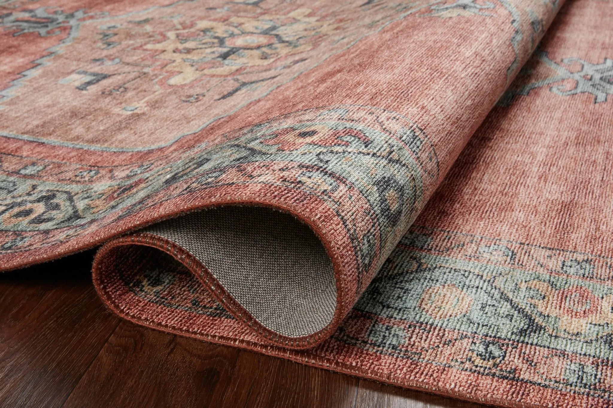 Heidi HEI-05 Spice/Aqua Rug