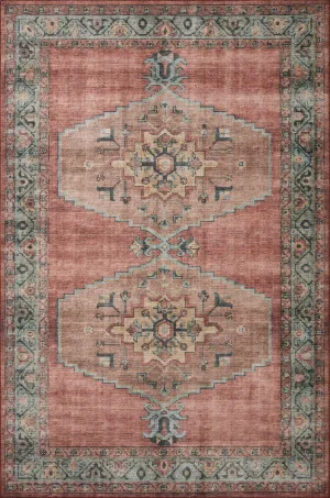 Heidi HEI-05 Spice/Aqua Rug