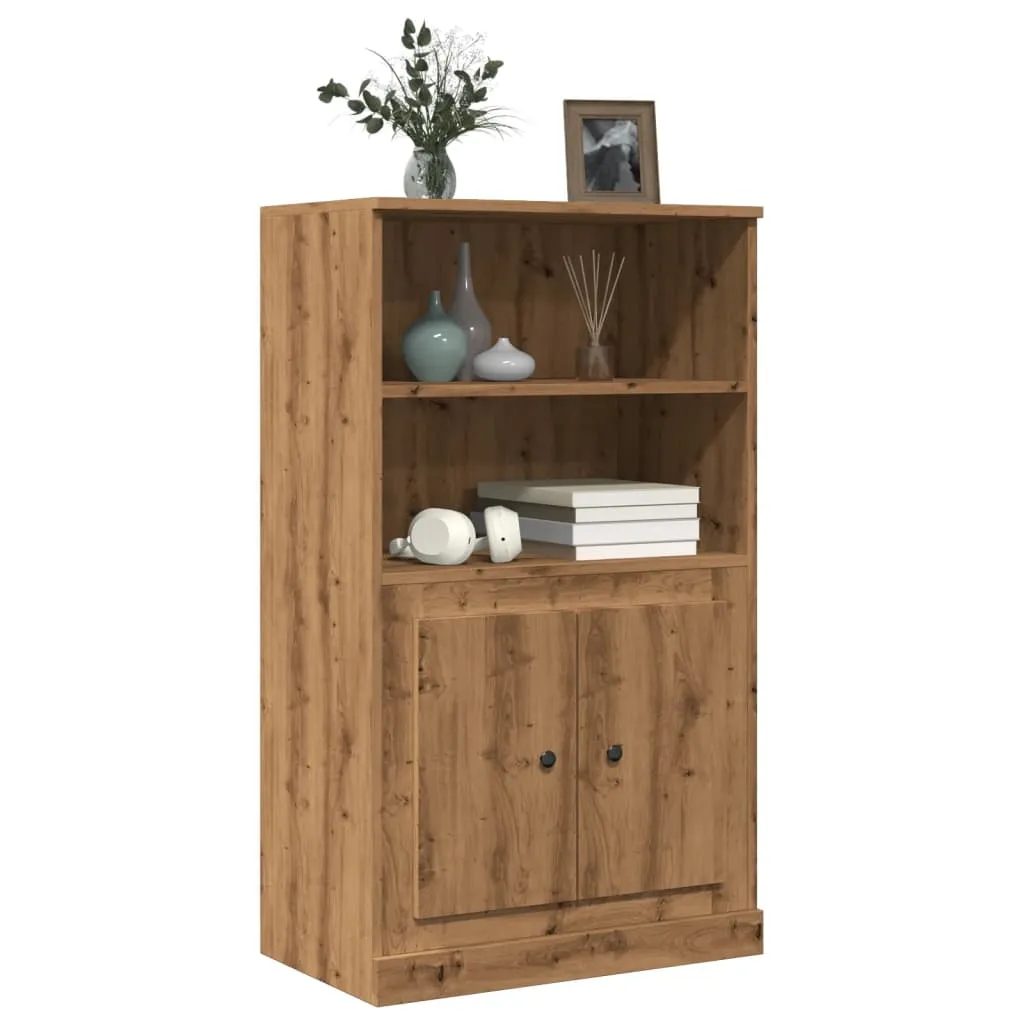 Highboard Artisian Oak 60x35.5x103.5 cm Engineered Wood