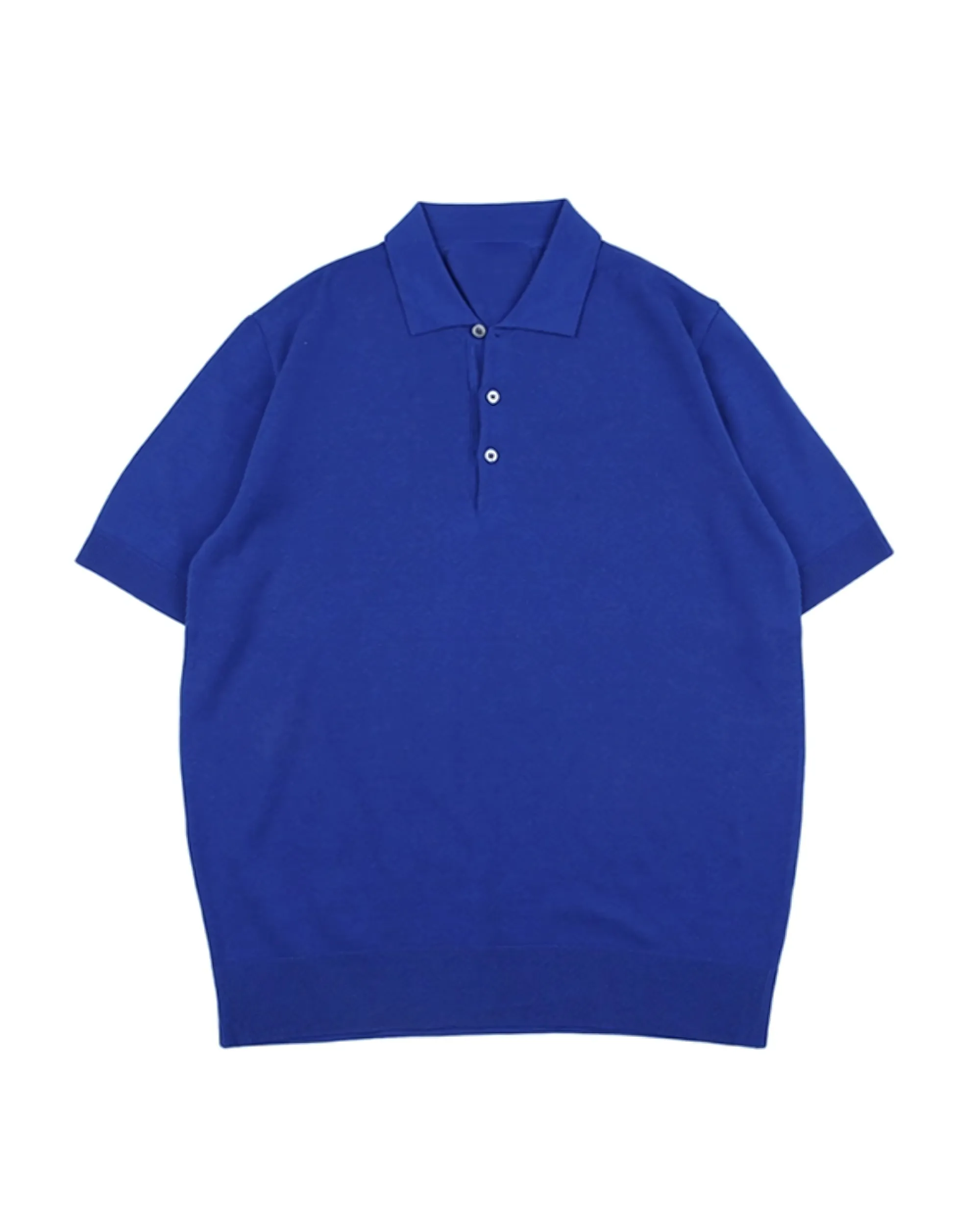 Knit Collared Buttoned Polo