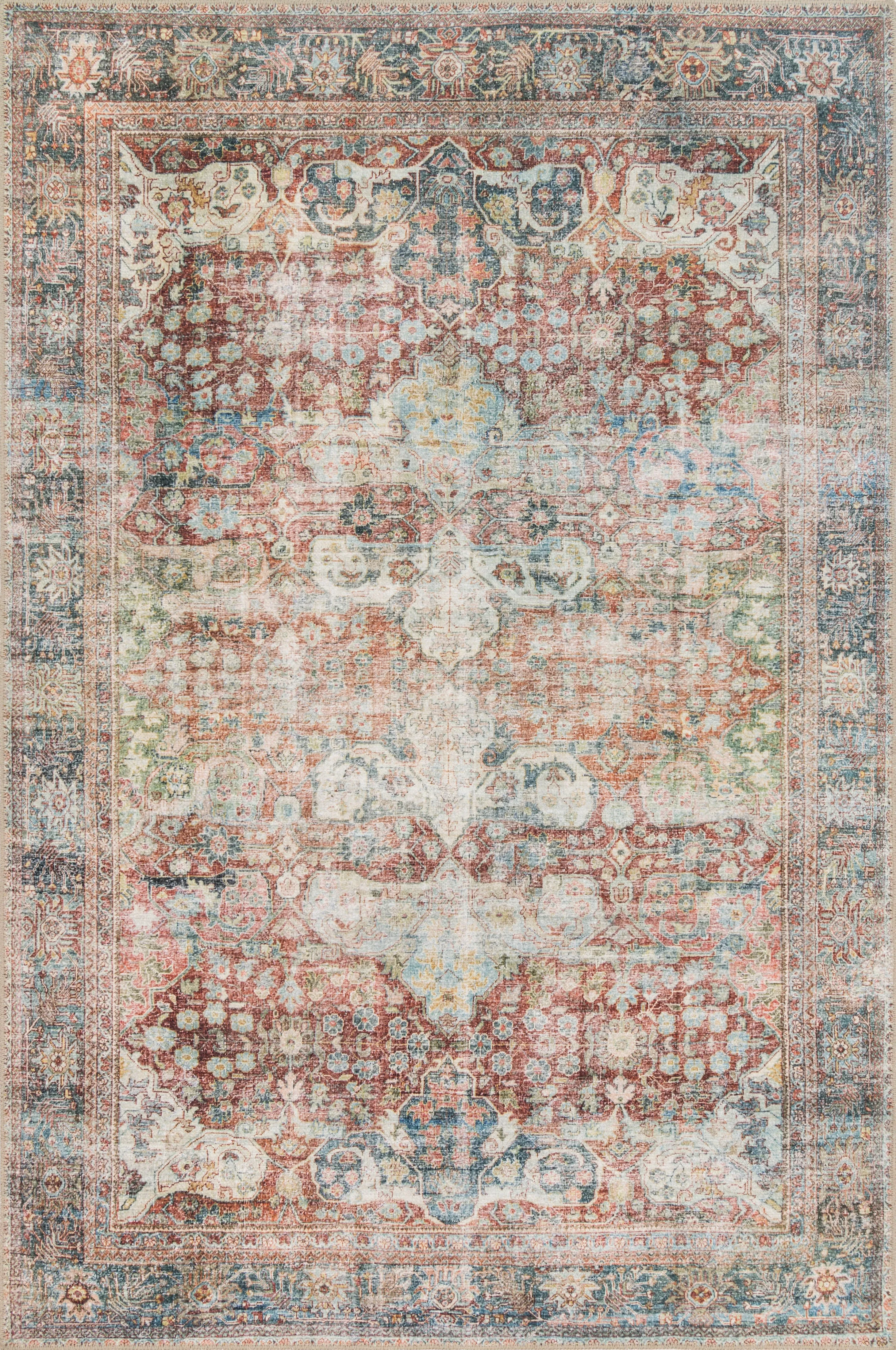 Loren Rug in Brick & Multi