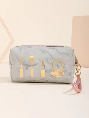 Marble Makeup Cosmetics Design Makeup Bag Cosmetic Organizer Toiletries Bag