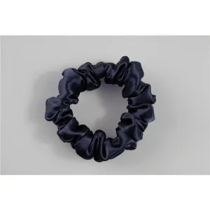 Silk Scrunchies Classic Dark Blue