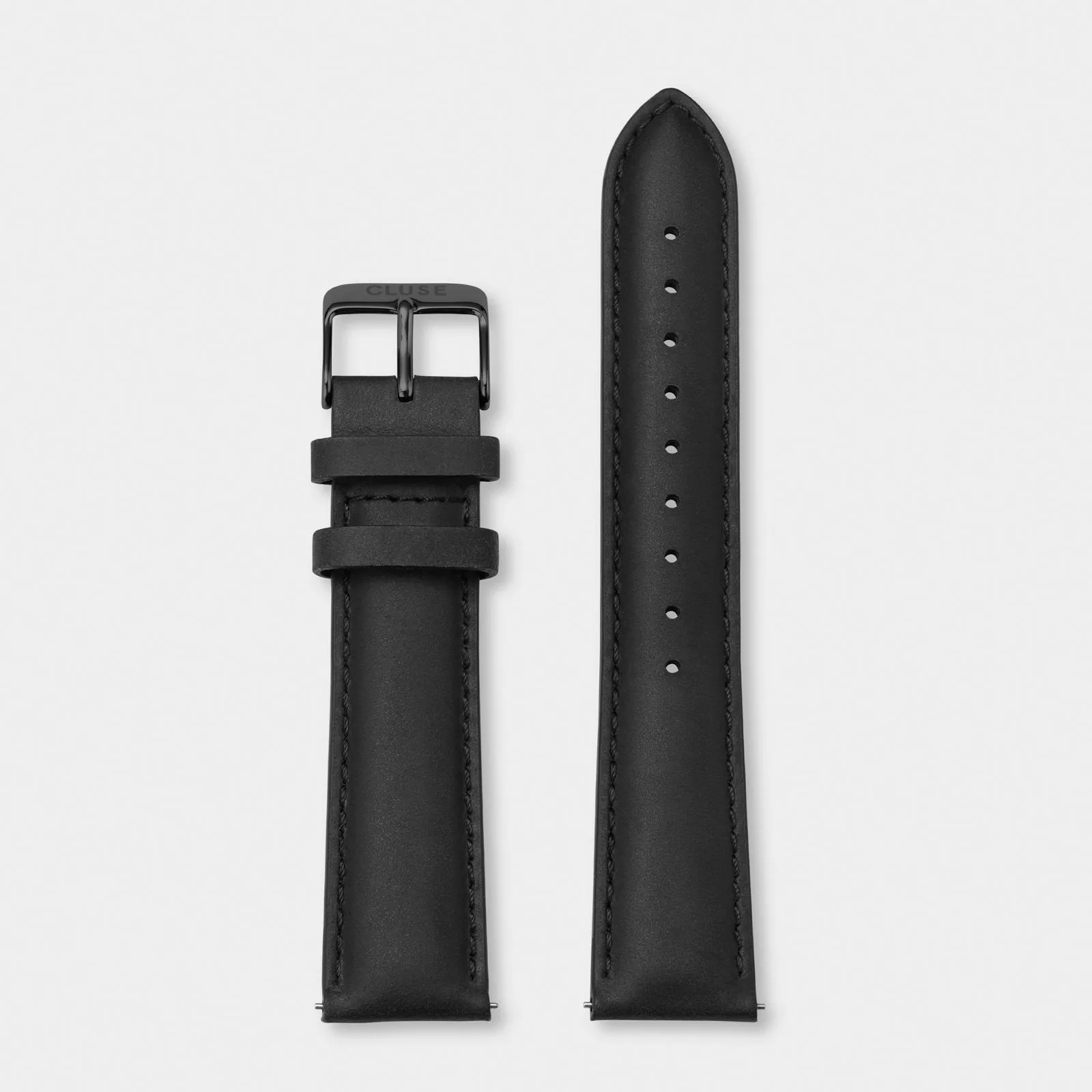 Strap 20 mm Leather Full Black