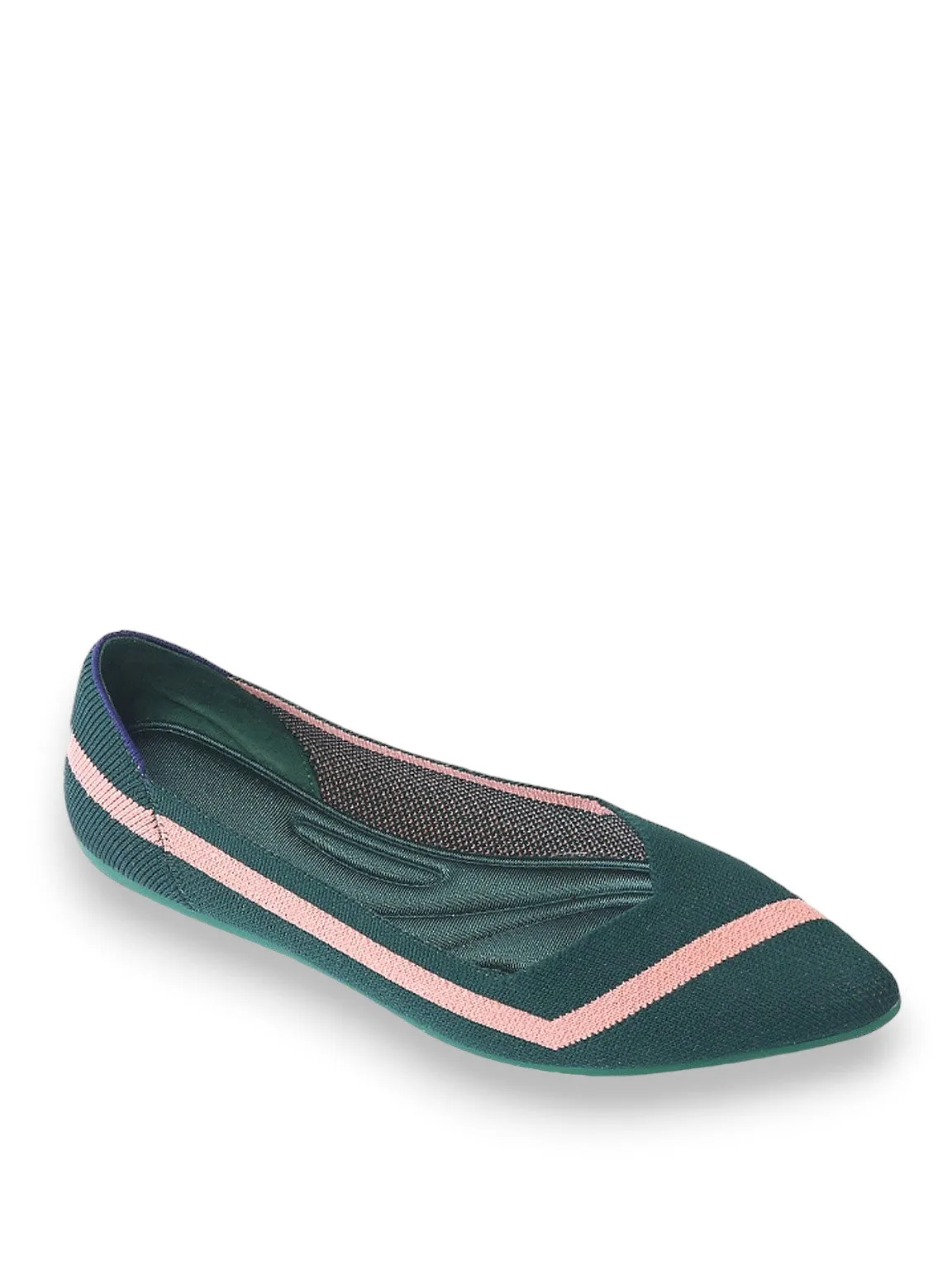 Stripe Rainbow Ballerina Flats