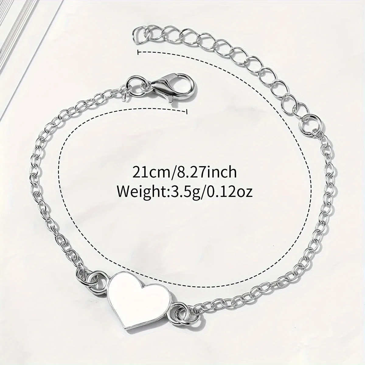 Stylish Womens Watch Set Fashion Quartz  Heart Bracelet