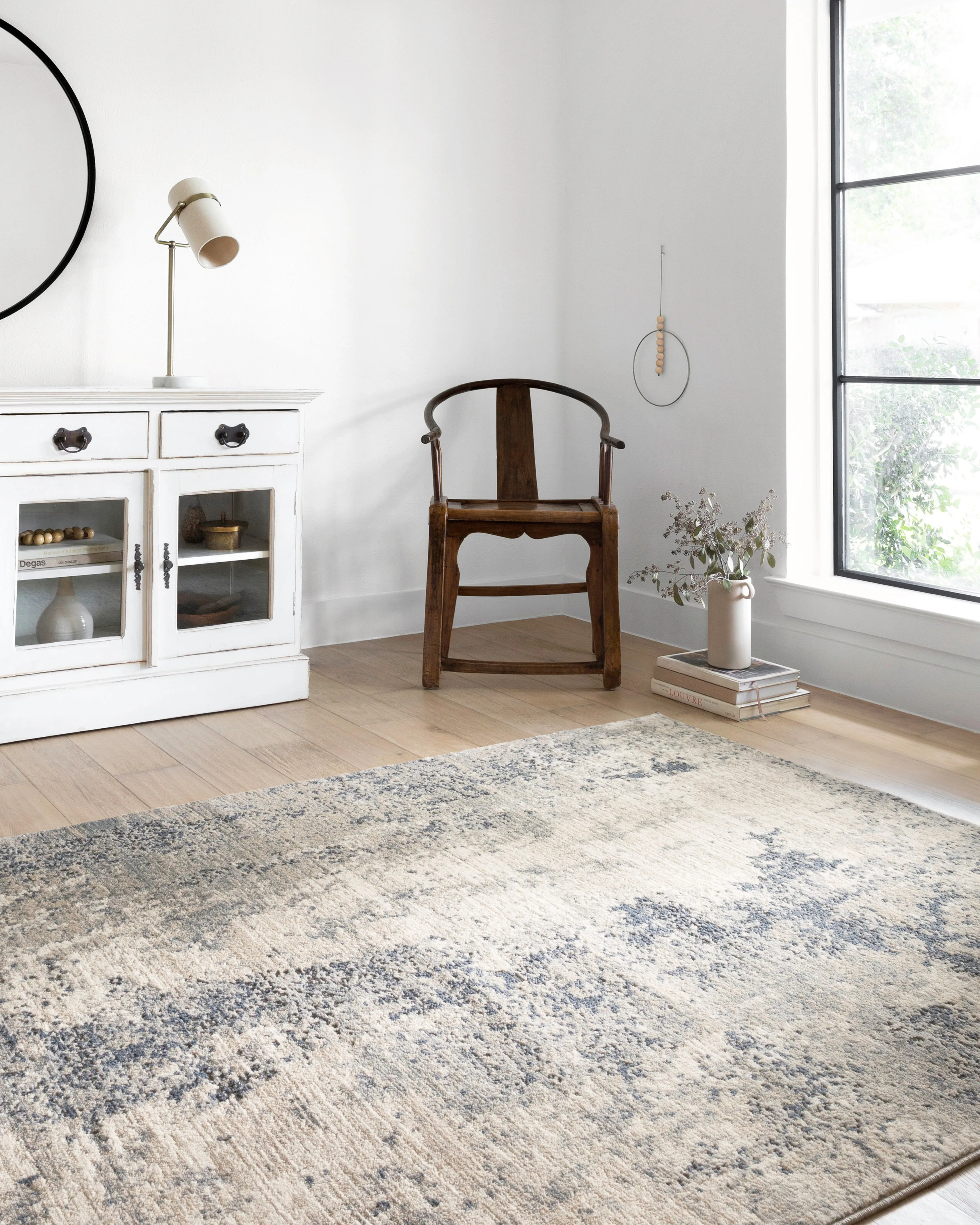 Teagan Rug in Natural & Denim