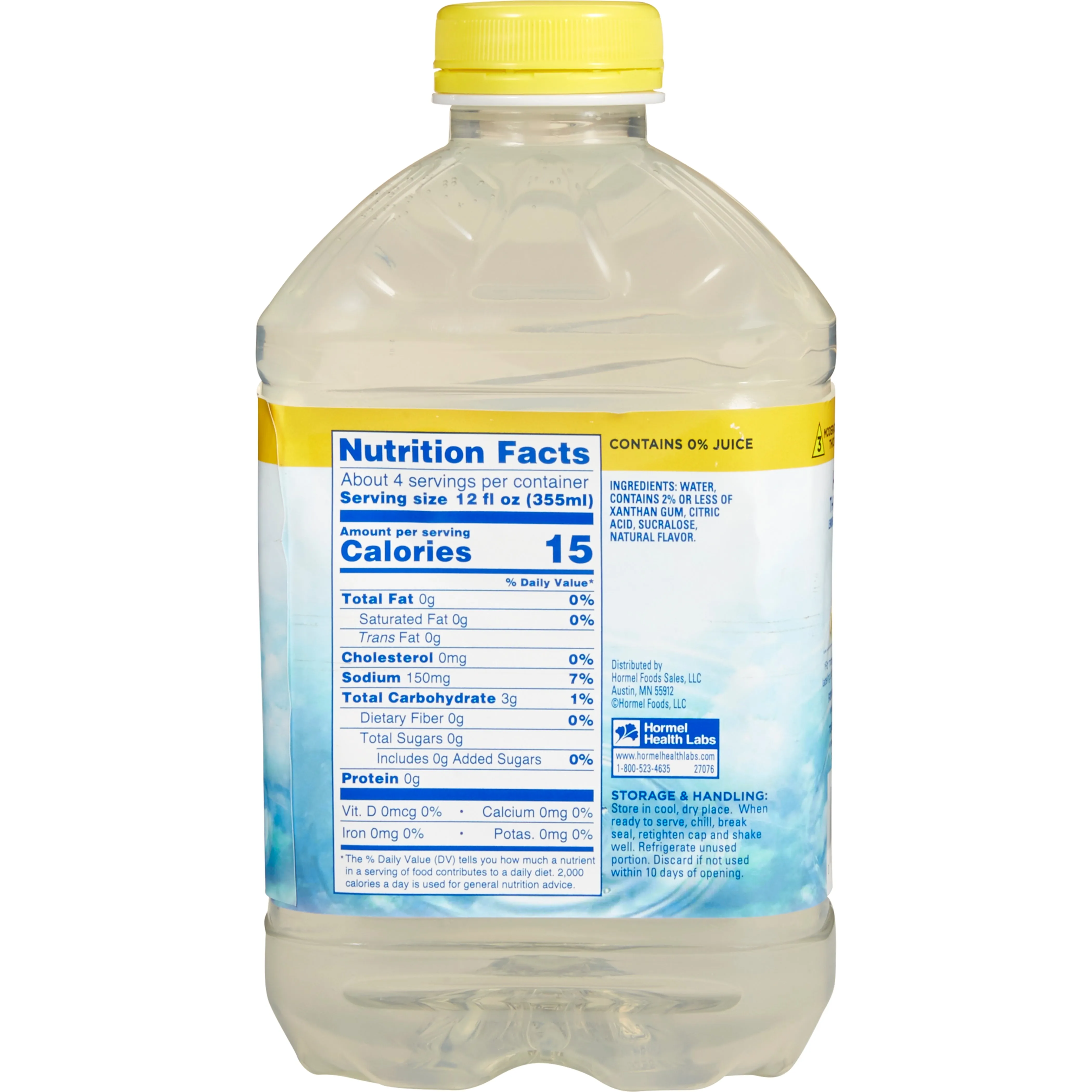 Thick & Easy® Hydrolyte® Honey Consistency Lemon Thickened Water, 46 oz. Bottle