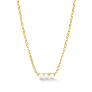 Timeless Triple Pearl Row Pendant