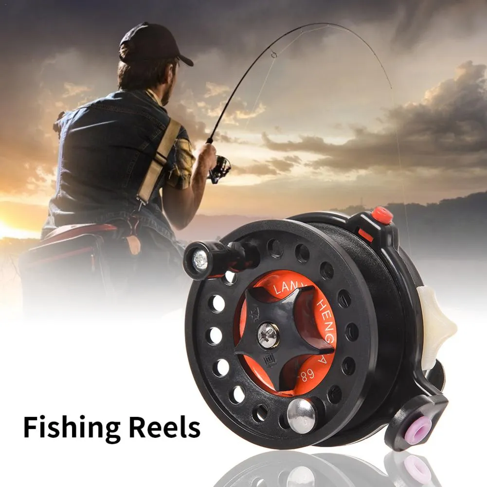 Winter Ice Fishing Reels Ball Bearings Reels Mini Fishing Reel Carp Fishing Outdoor Fish Brake Handle Front Reel Tool